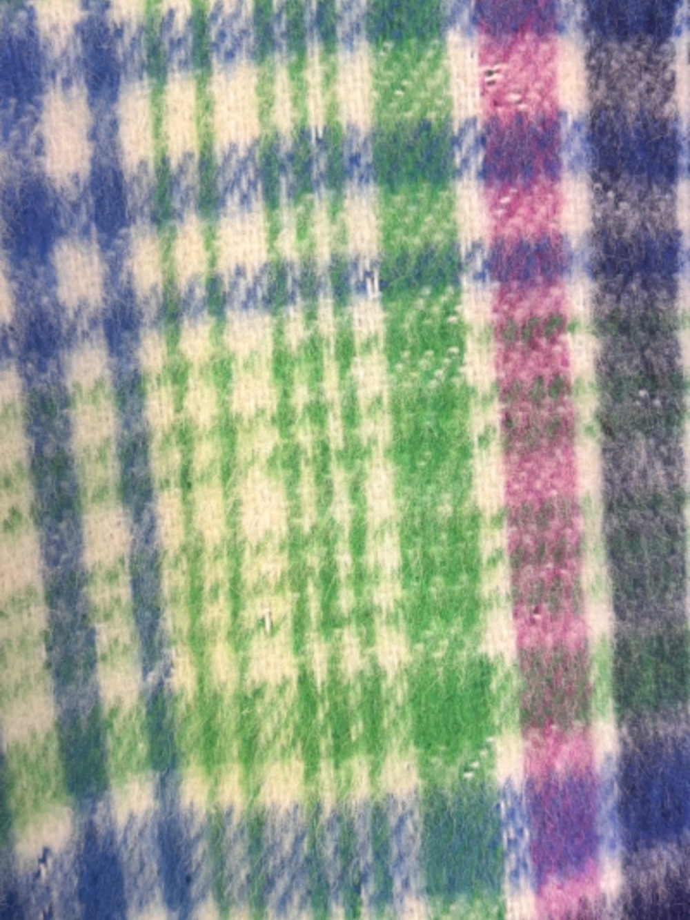 Vintage Pioneer Wear Plaid Wool & Green Suede Cape Vest Set | 1970s Southwestern - Picture 13 of 15